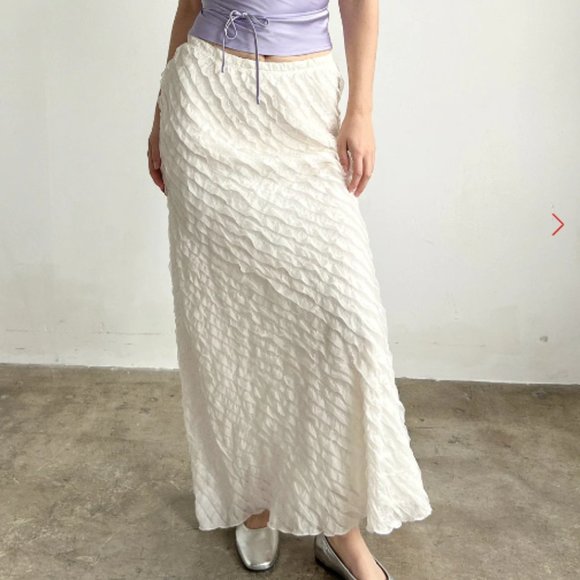 Lisa Says Gah Dresses & Skirts - Lauren Maxi Skirt LISA SAYS GAH - Vanilla Ruffle